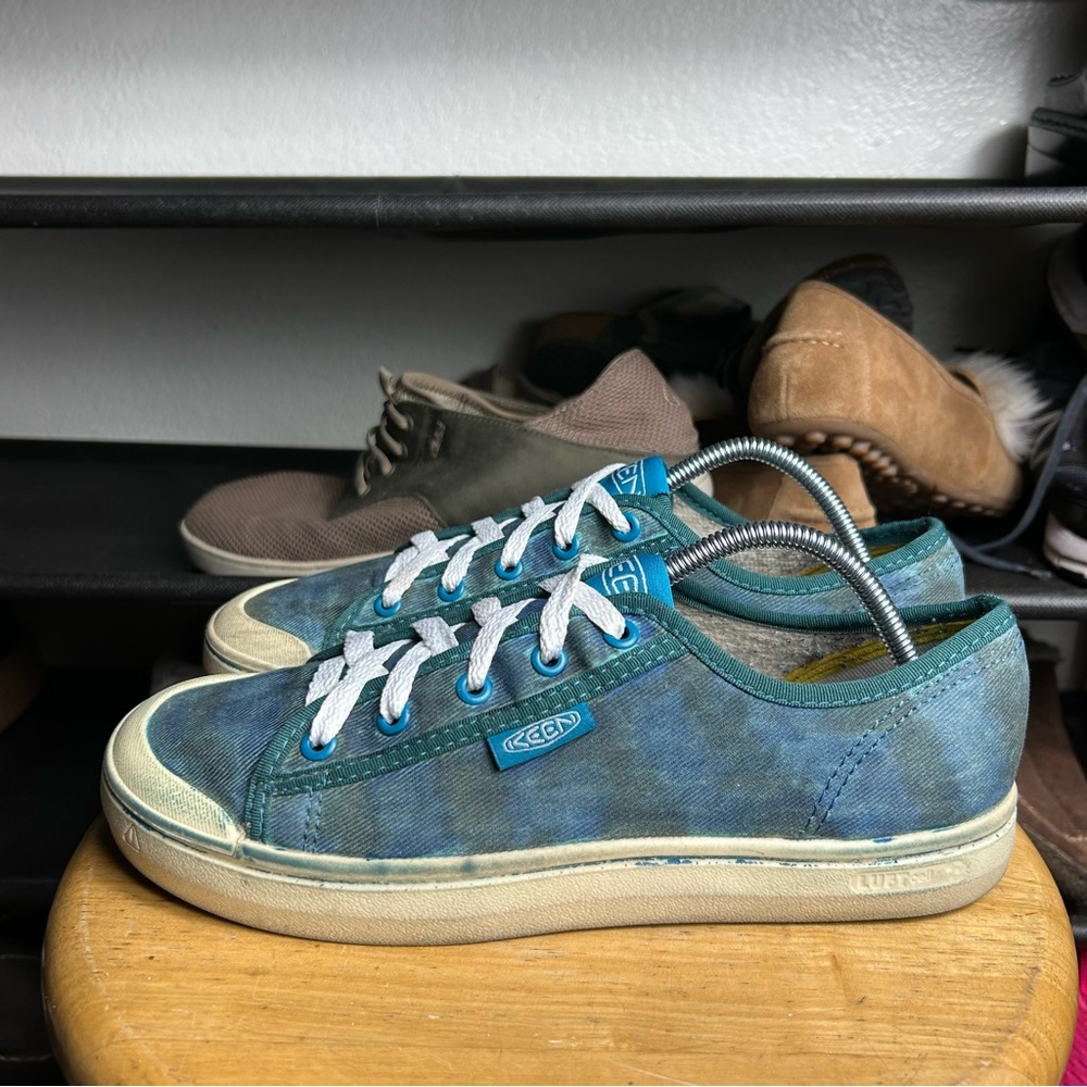 Keen Elsa blue tie dye lace sneakers - Picture 3 of 8